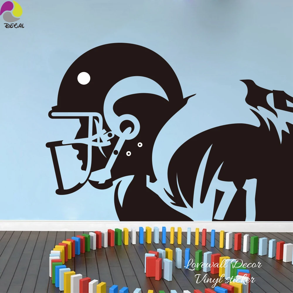 Большая американская фотография детская комната спальня регби футбольный плеер