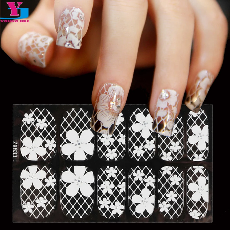 1 шт. белые 3d кружевные наклейки для ногтей | Красота и здоровье