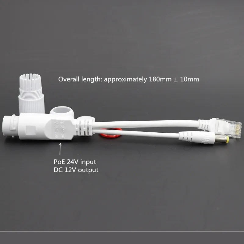 Водонепроницаемый активный коммутатор POE 24V вход 12V Выход POE сплиттер POE камера nvr без адаптера питания