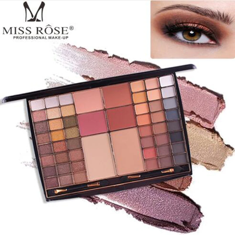 MISS ROSE новая многоцветная телесная цветная Косметика поднос для теней век Румяна