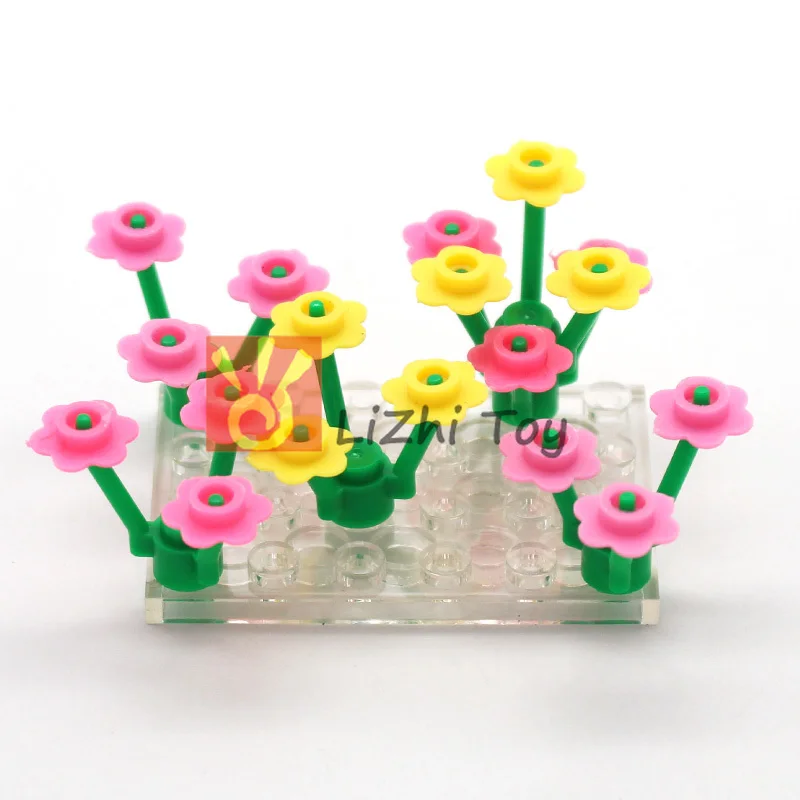MOC Bricks 56750 Small Six-petal Flower DIY Enlighten Block Compatible with Assembles Particles | Игрушки и хобби