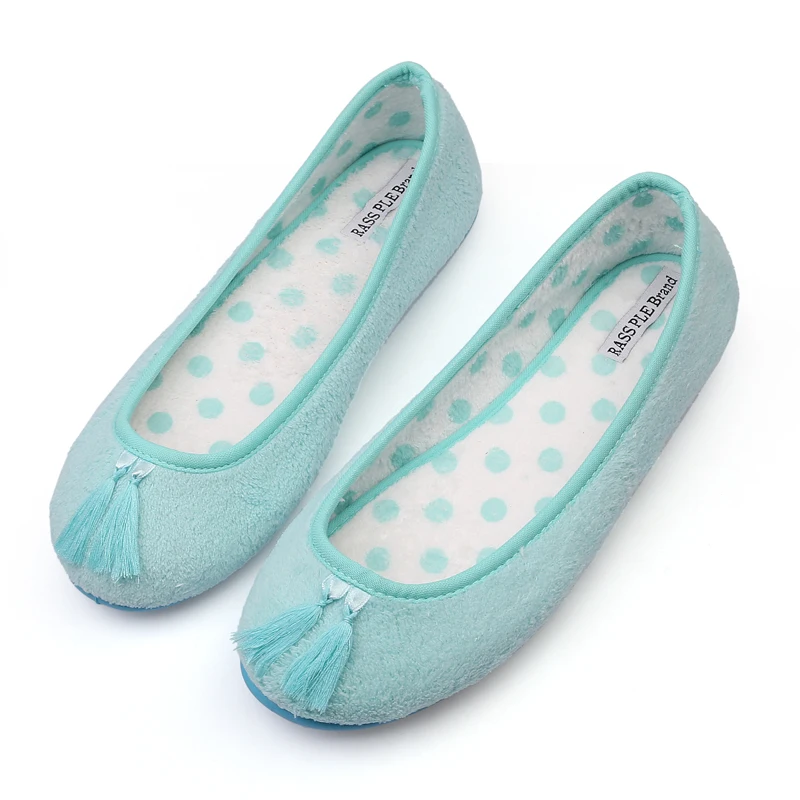 RASS/мягкие бархатные слипоны кораллового цвета сезон осень-зима женские домашние