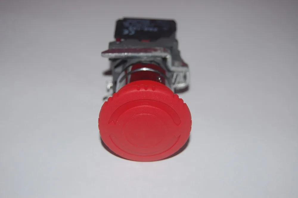 1 шт. аварийный стоп Грибовидная кнопка переключатель подходит XB4-BS542 пружинный