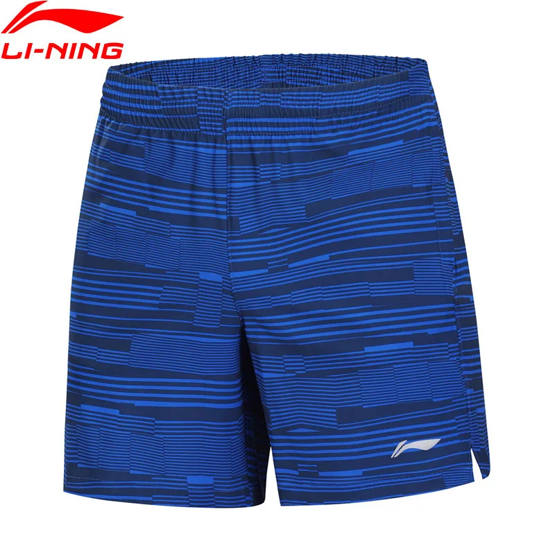 Li Ning мужские шорты для бега дышащие 88% полиэфир 12% спандекс подкладка Стандартная