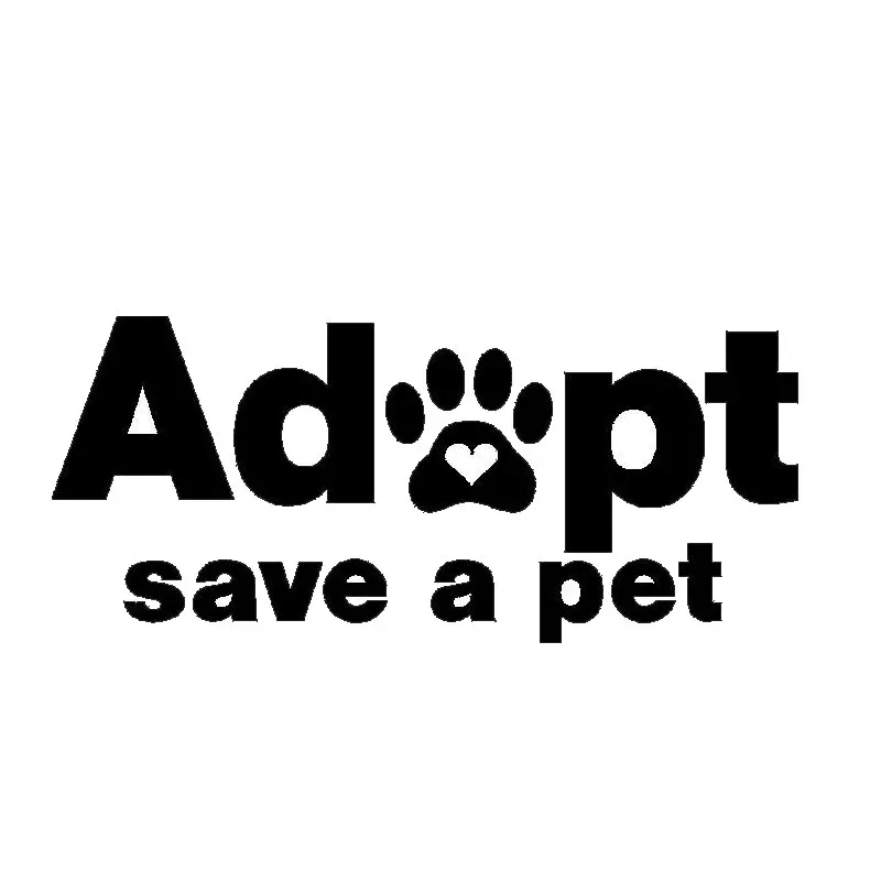 

13.5cm*5.7cm Fashion Adopt Save A Pet Paw Animal Vinyl Car Stickers C5-1888
