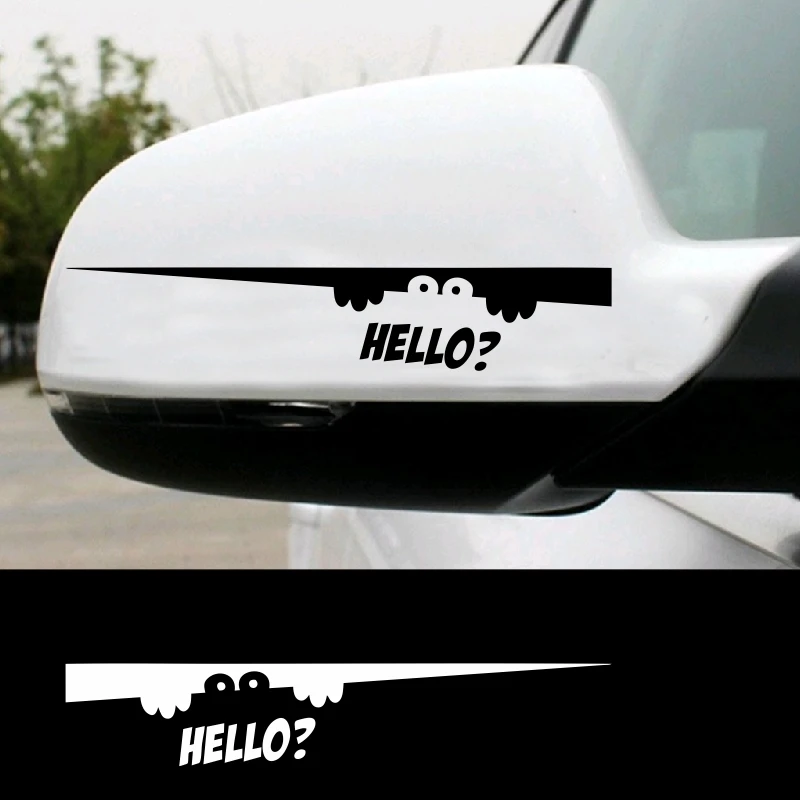 Здравствуйте кошка-паук из 2 предметов? Автомобильная наклейка на зеркало