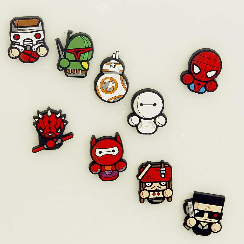 Мультфильм Звездные войны Kawaii милый BB8 Дарт Мол Человек-паук декоративный холодильник магнитный сувенир холодильник декоративные магниты TZ42