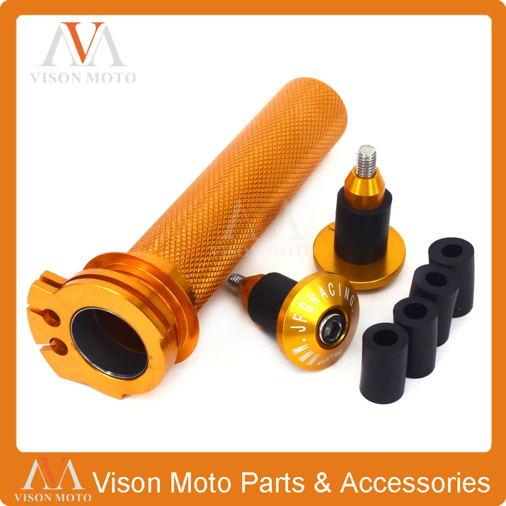 Billet 7/8&quot 22MM Throttle Clamp Twist Tube &amp Handlebar Cap Plugs For SUZUKI RMZ250 RMZ450 RMZ 250 450 RMX450Z 10-16 SB250 04-06 |