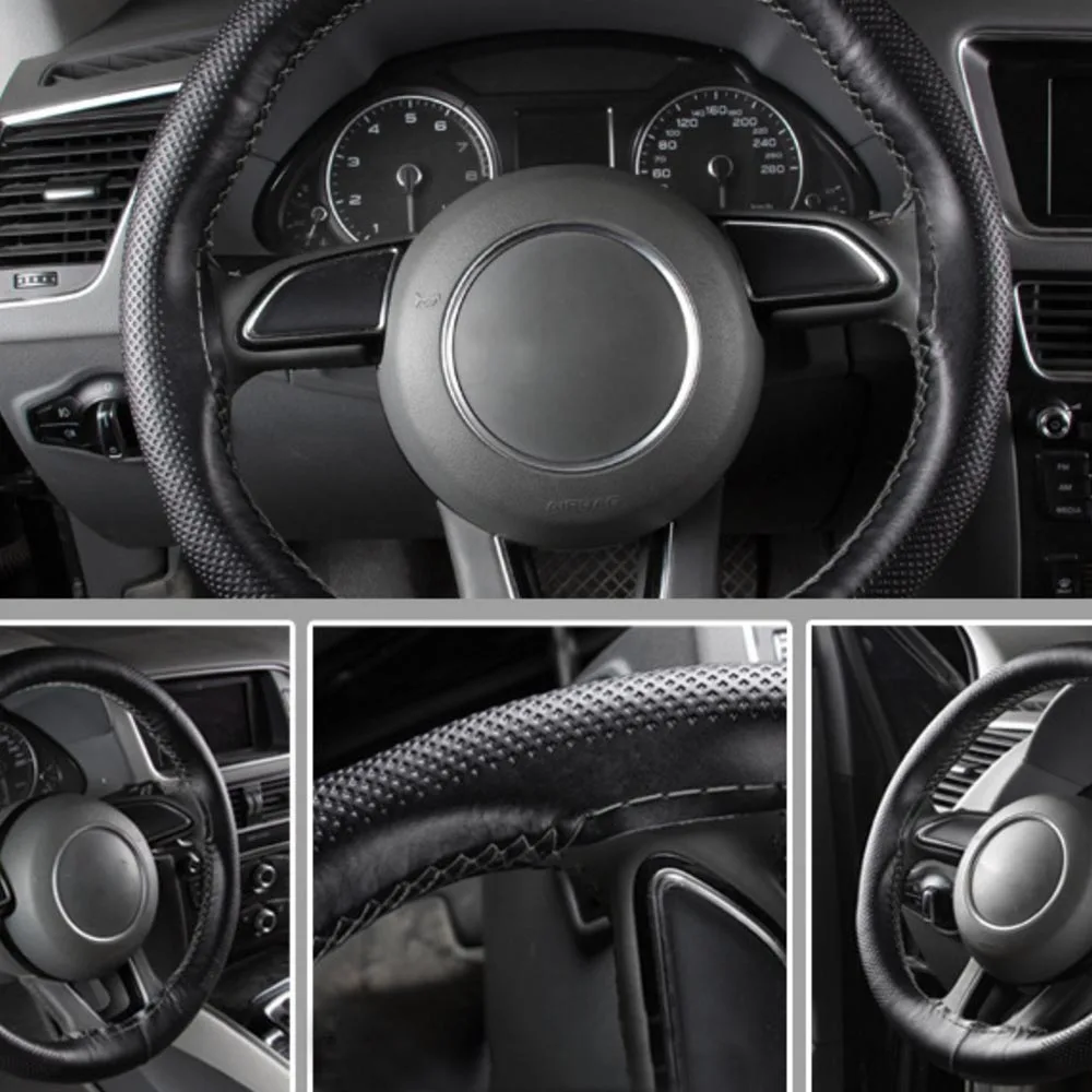 Чехол для руля GLCC из воловьей кожи универсальная текстура ручного изготовления