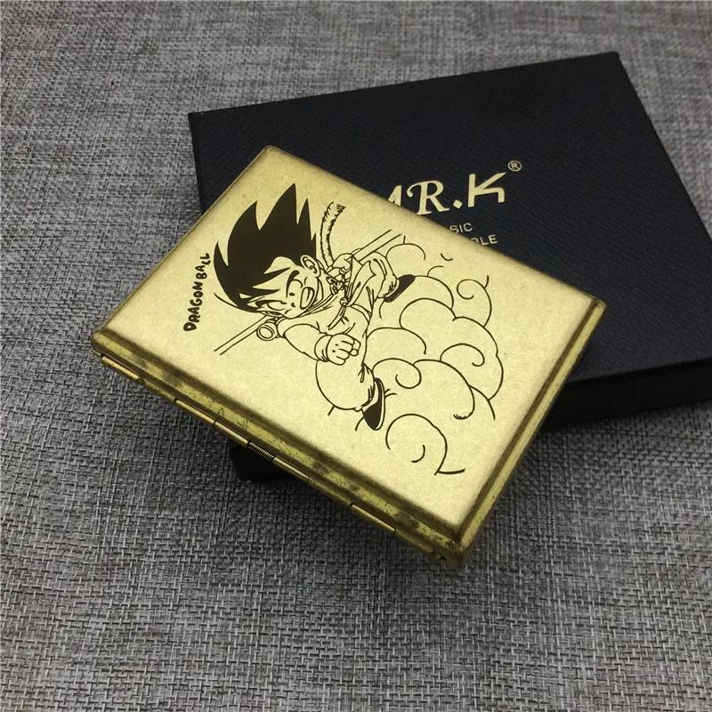 MR. K D02 Винтажный стиль Dragon Ball Goku Ride Dragon/Ride Cloud Мужской Латунный 16 обычный чехол для сигарет коробка для сигарет