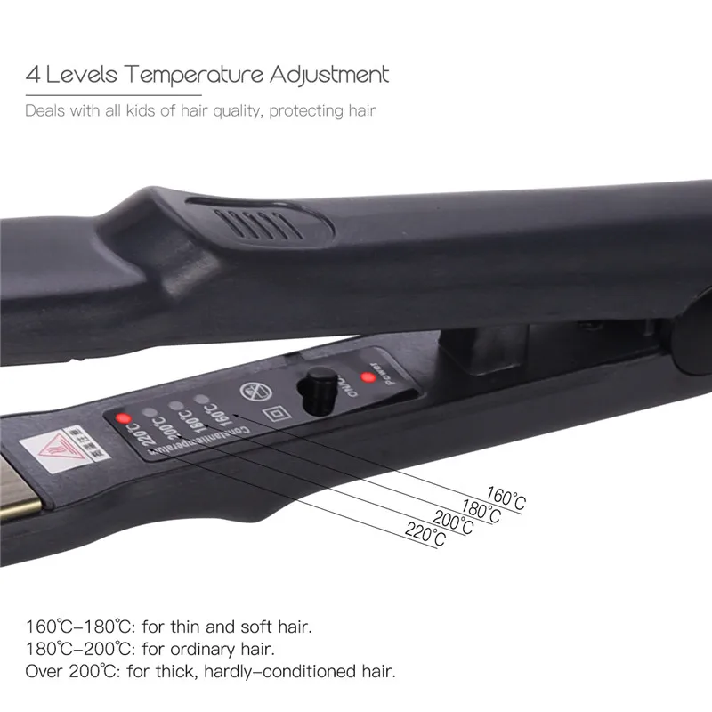 Профессиональное электрическое выпрямление железо алюминий щипцы для завивки