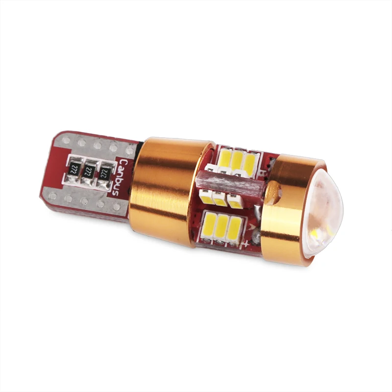 1 шт. T10 4014 27SMD Led Canbus проектор парковочный свет белый W5W Автомобильные светодиодные