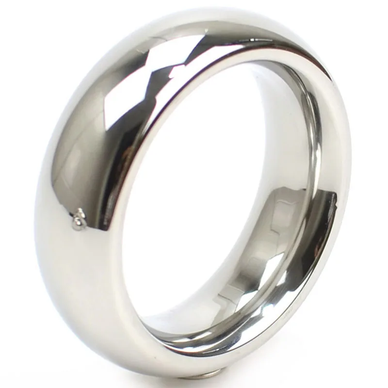 Гладкое кольцо для пениса из нержавеющей стали мужчин растяжки мошонки задержки