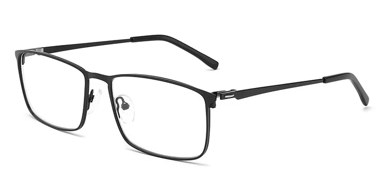 c2 BLACK SHINU очки для чтения мужские прогрессивные многофокусные очки для чтения в металлической оправе классический магический куб оправа в деловом стиле мужские для дальнозоркости и дальнего 7080 - Цвет оправы: c2 BLACK