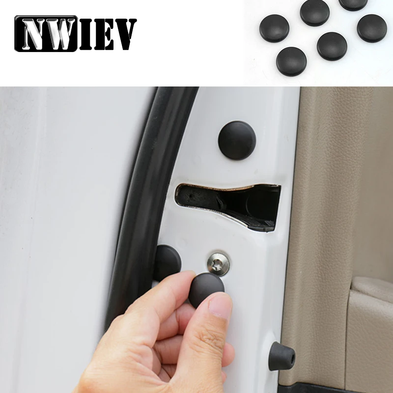 

NWIEV Car Styling Stickers For Fiat 500 Suzuki Grand Vitara Swift SX4 Mitsubishi ASX Audi A4 B6 Door Screws Covers Accessories