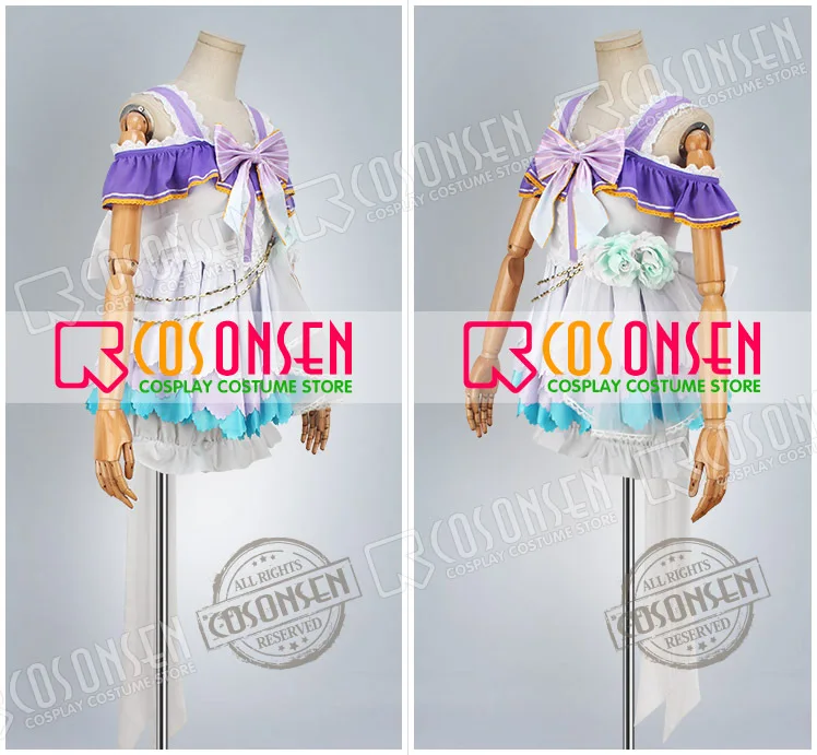 COSPLAYONSEN Love Live! Платье для косплея Hanayo Koizumi белое платье пробуждения ко Дню Святого