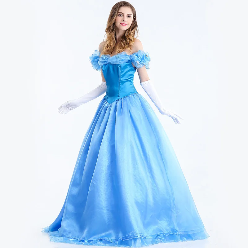 Бесплатная доставка 2018 костюмы на Хэллоуин для взрослых вечернее платье танцев