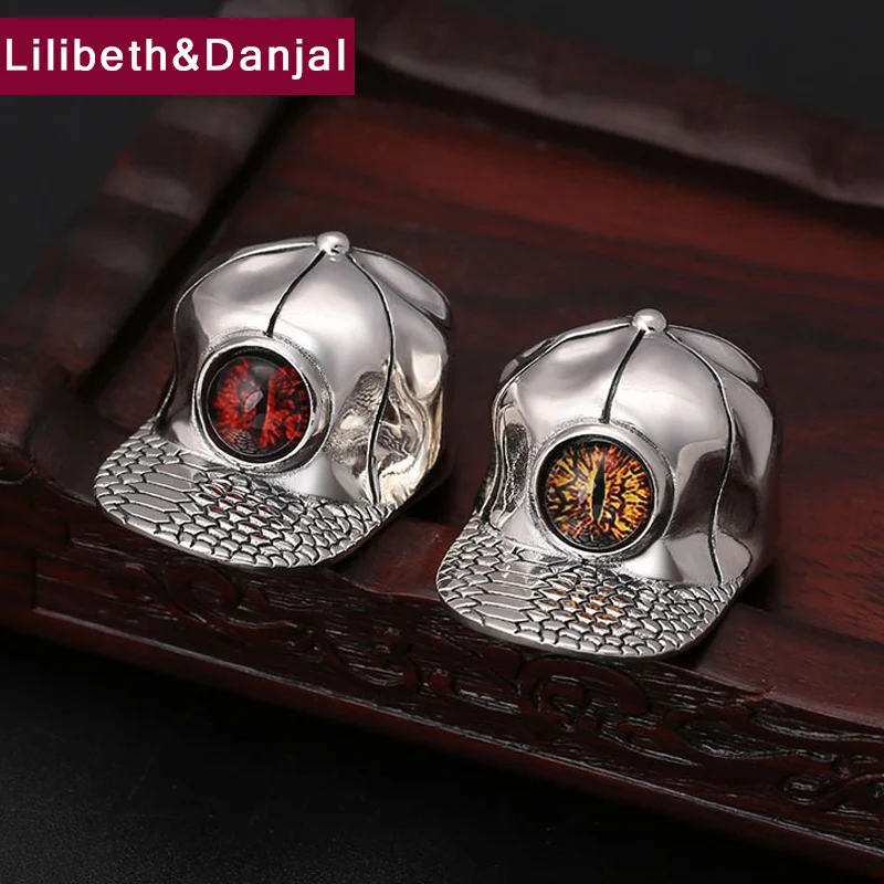 2019 Devil Eye Inlaid Natural Stone Creative Hat Pendant 100% 925 Sterling Silver Jewelry Men Women Crystal Necklace P14 | Украшения и