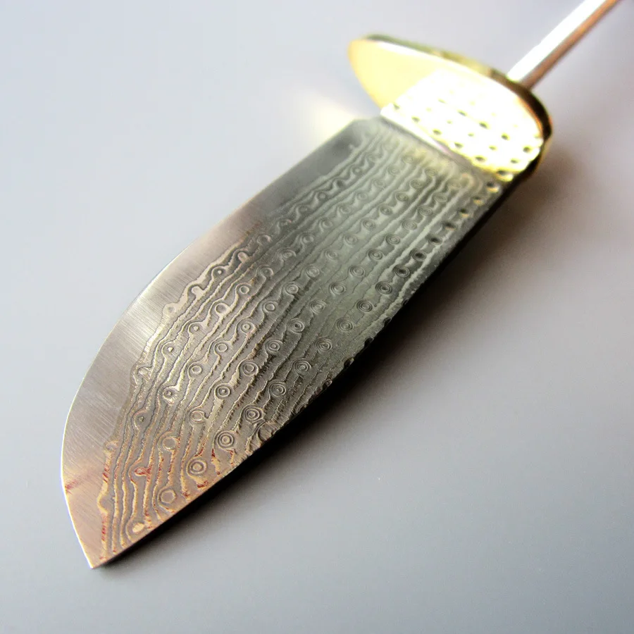 Дамасский стальной нож Материал полуфабрикатный DIY заготовка Ручная ковка