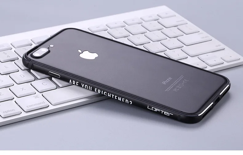 Ультра тонкий металлический бампер для iPhone 7 7 Plus, уличный стиль, алюминиевая рамка, противоударные телефонные чехлы защитные, Coque Capinha