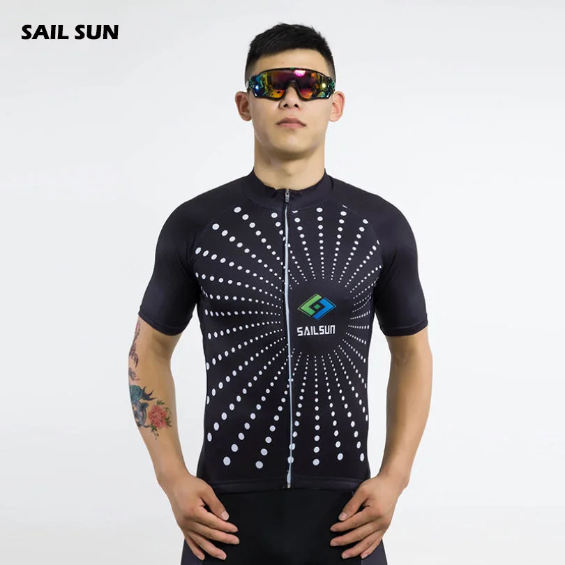 Мужская командная веломайка SAIL SUN топы с коротким рукавом рубашки одежда для езды