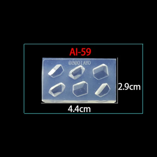 59 Фламинго 3D акриловая Форма для украшения ногтей УФ гель DIY дизайн мороженое силиконовые шаблоны для дизайна ногтей Шаблон Маникюр - Цвет: 59