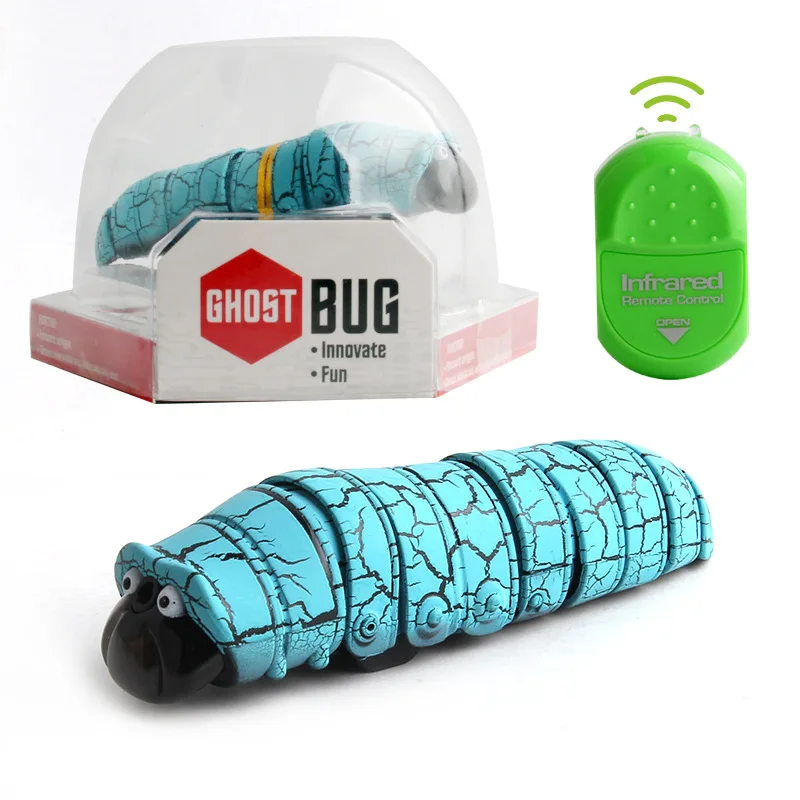 

New Arrival Infrared Remote Control Insect Caterpillar Worm Mock Fake RC Toy Animal Trick Novelty Jokes Prank for Kids Adult