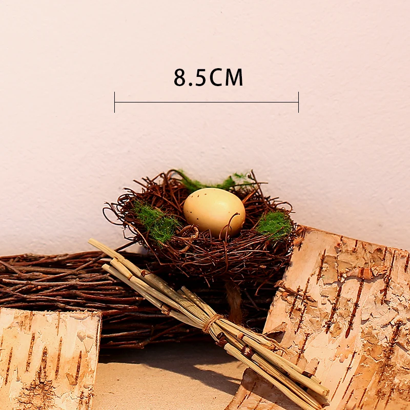 Идиллическое плетеное вручную Птичье гнездо свадебный фон Декор птичье сад