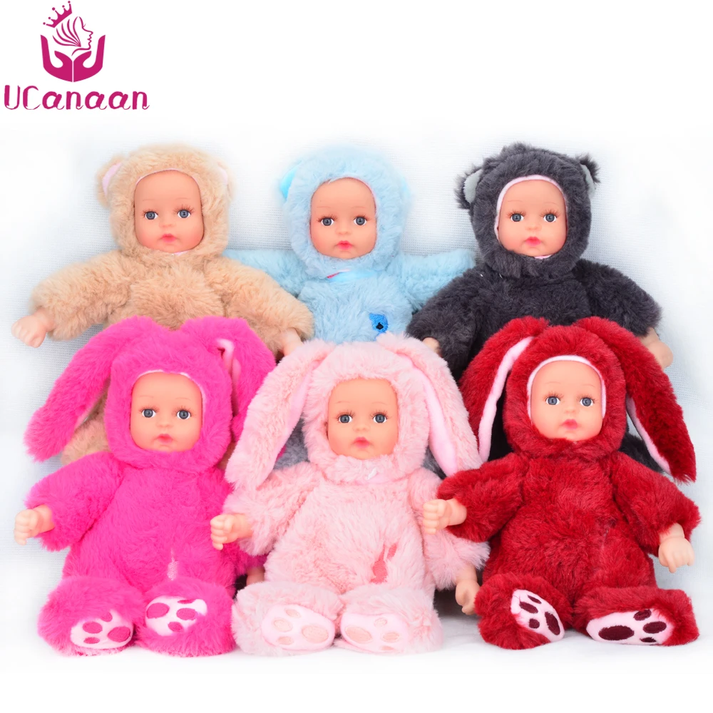 UCanaan Мягкие плюшевые мягкие игрушки для детей Kawaii 6 цветов Кролик Медведь Детские