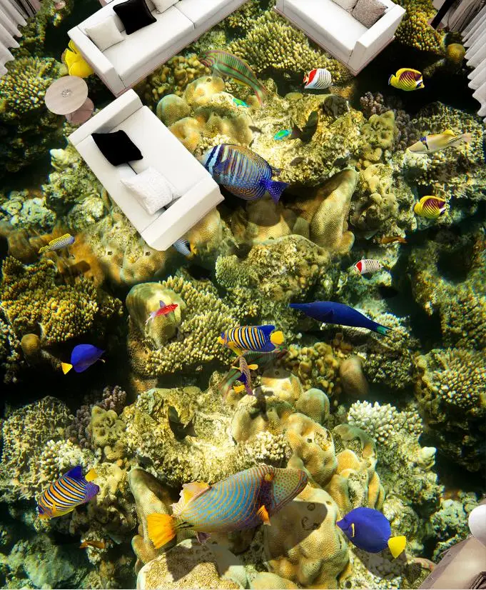 3d wallpaper Coral seaweed flooring for walls 3 d living room bedroom self adhesive | Обустройство дома
