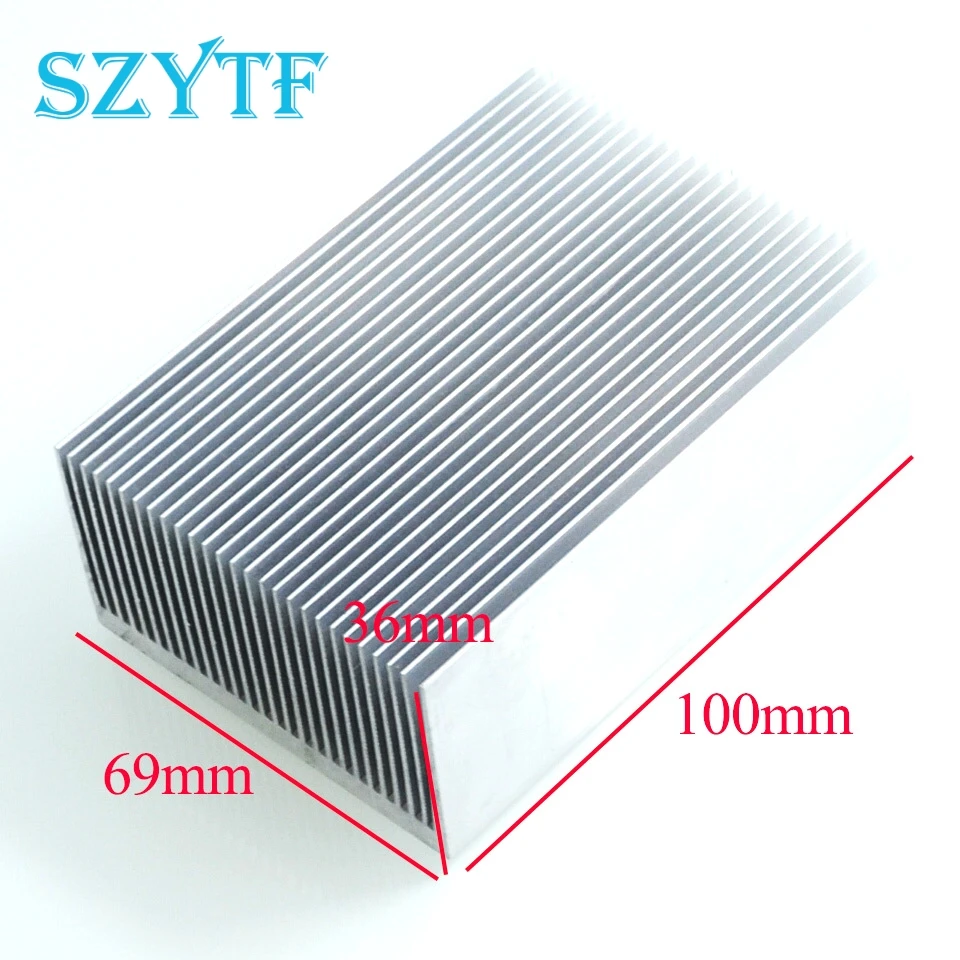 10pcs High- power electronic radiator heat sink fins fine-toothed 100 * 69 * 36MM
