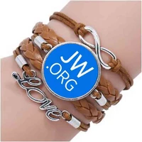 1pcslot jw org bracelet jehovahs witnesses bracelet jw bracelet glass photo cabochon bracelets hot adjustable chain leather