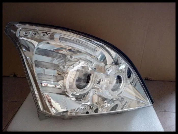 RQXR фара в сборе с ангельским глазом для Toyota land cruiser prado 4000 2700 RZJ120 2003 2009|Фара авто