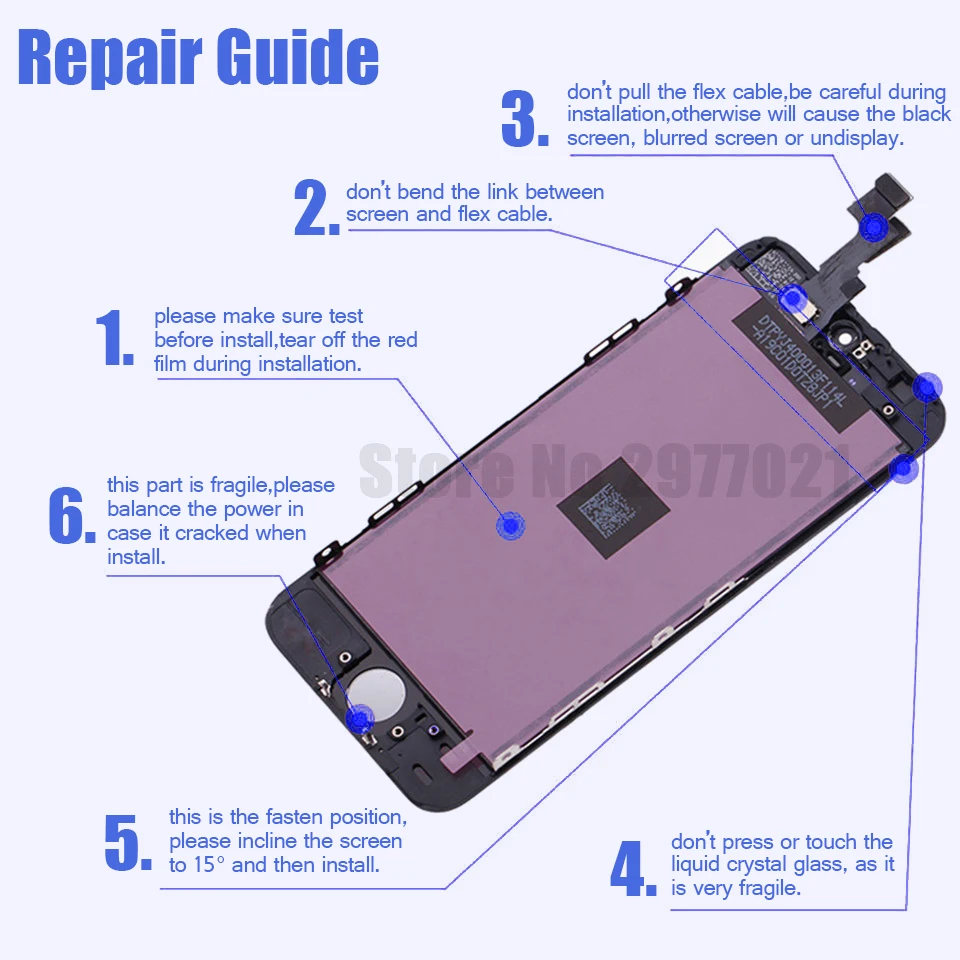 Класс AAA + для iPhone 6 экран LCD сенсорный дигитайзер сборка iphone S Plus дисплей без битых