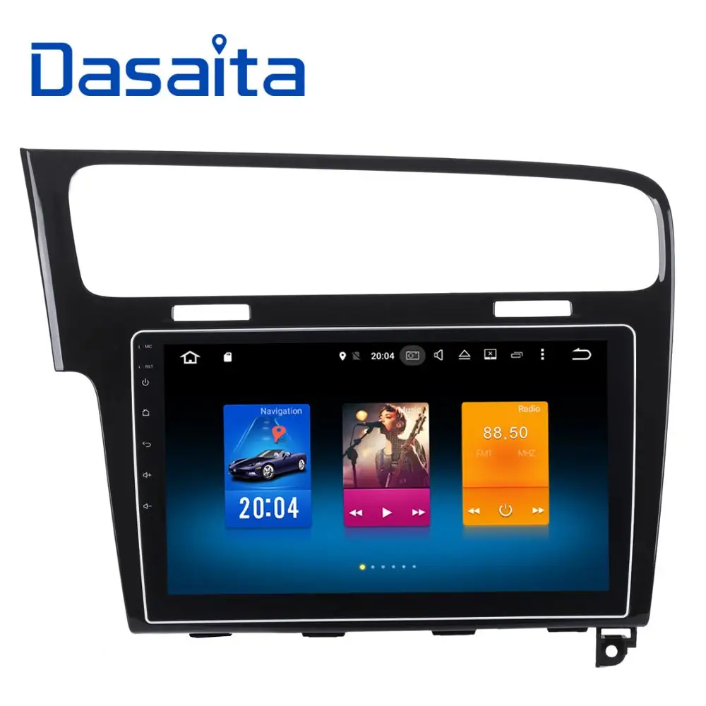 Dasaita 10 2 &quotAndroid 6 0 Автомобильный gps плеер для VW Golf 7 2013 2017 с восьмиядерным