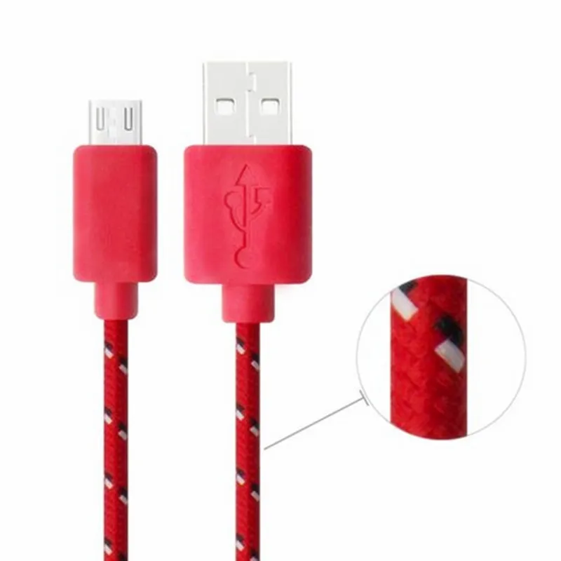 Effelon 1 м плетеный провод Micro USB кабель 3ft нейлоновые плетеные шнуры для зарядки и