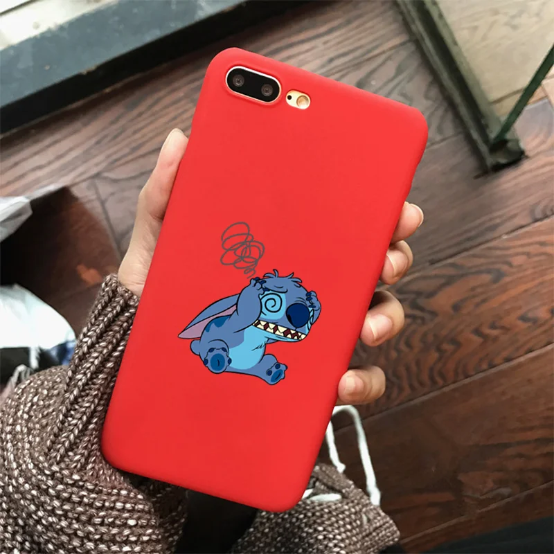 Силиконовый мягкий чехол для телефона Disneys Stitch для Apple IPhone X XR XS MAX 7 8 7 plus 6 6 S Plus 5 5S SE задняя крышка