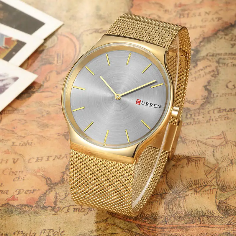 

Top Brand Luxury Quartz Watch Men's Stainless Steel Mesh Band Fashion Casual Waterproof Business Clock Male Relogio Masculino
