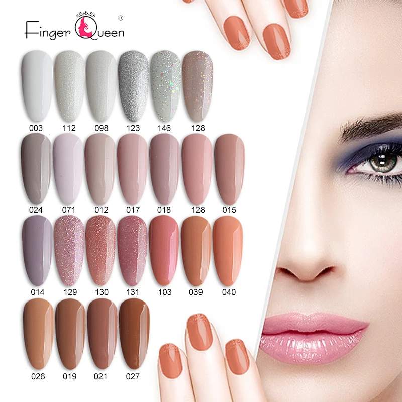 FingerQueen известный светодио дный светодиодный гель 1 шт. 7,5 мл 24 цвета лак Сияющий Блестящий УФ-гель для ногтей Прочный клей высокое качество ногтей A