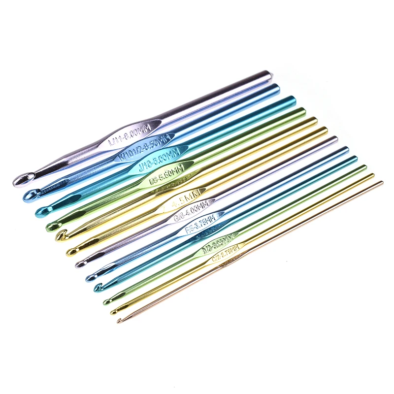 12 шт./компл. разноцветные спицы крючком Крючки набор Пряжа Ремесло Вязание Набор 2