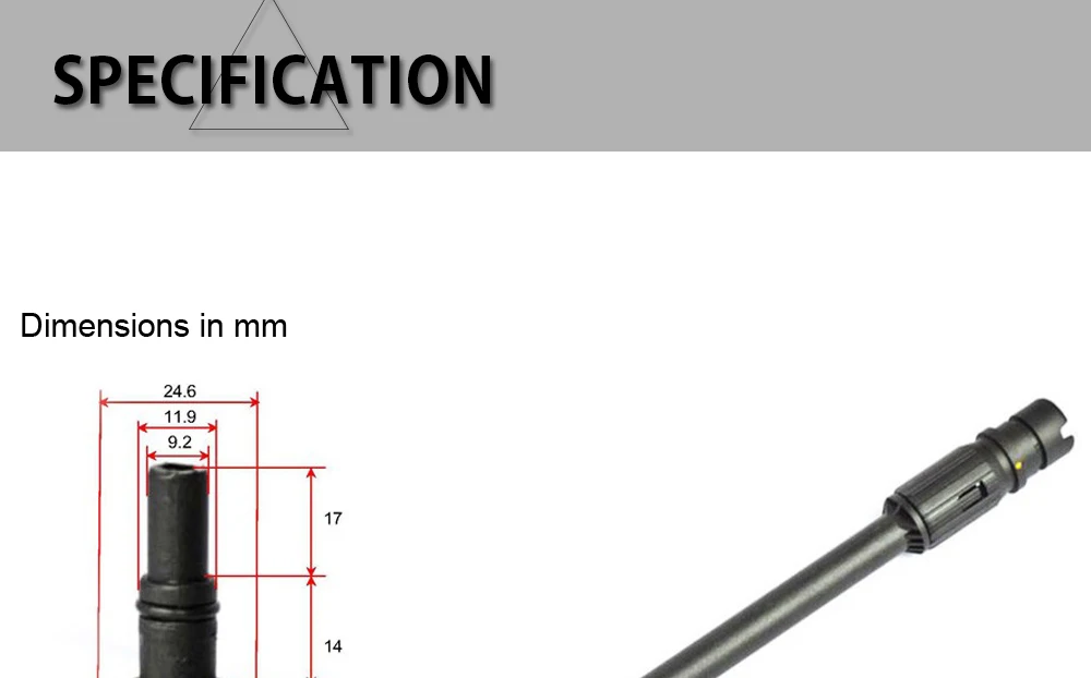 Давление шайба палочка Совет Jet Лэнс копье сопло для АР Синий Чистый/Black Decker/Интерскол/Bosche /MAC аллистер/Makita
