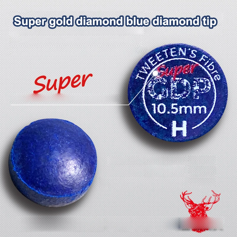 SuperGold Алмазный синий наконечник отличный бильярдного кия аксессуары для