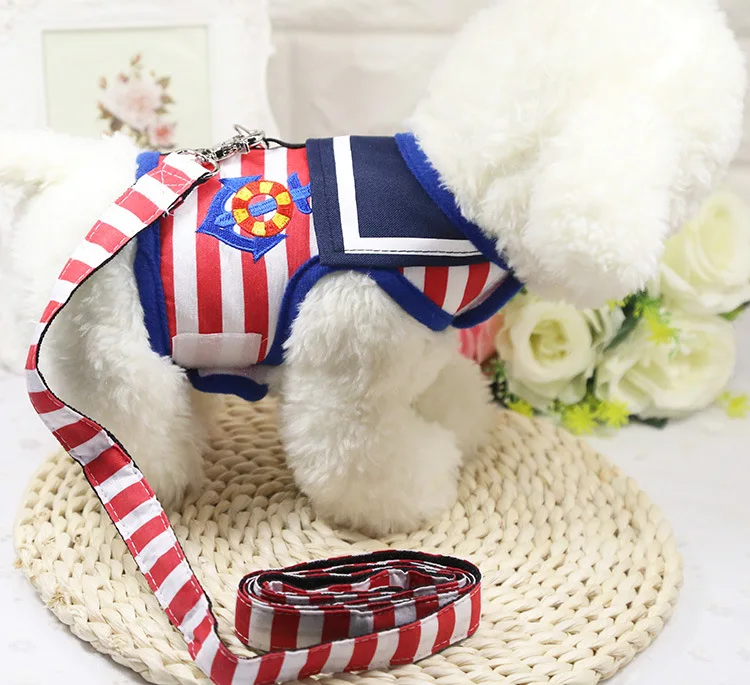 Little dog traction rope pet with Teddy VIP small and medium sized chain chest strap supplies | Дом и сад
