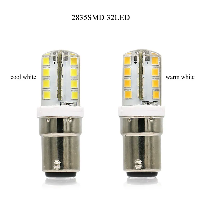 2835SMD 32LED YOTOOS светодиодный светильник B15 BA15D светодиодный лампочка 220 В 230 в 240 в мини-лампа 3014 2835 SMD силиконовый светодиодный лампочка Кукуруза Замена домашнего освещения - Испускаемый цвет: 2835SMD 32LED