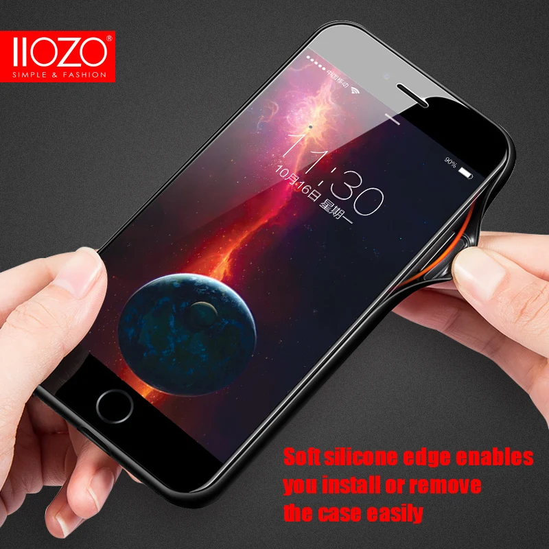 Противоударный чехол IIOZO из закаленного стекла для iphone 7 8 6 6S plus | Мобильные