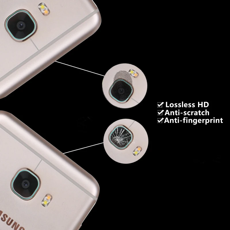 Задняя камера объектив 9H стеклянная пленка для Samsung Galaxy C5 Закаленное стекло C7