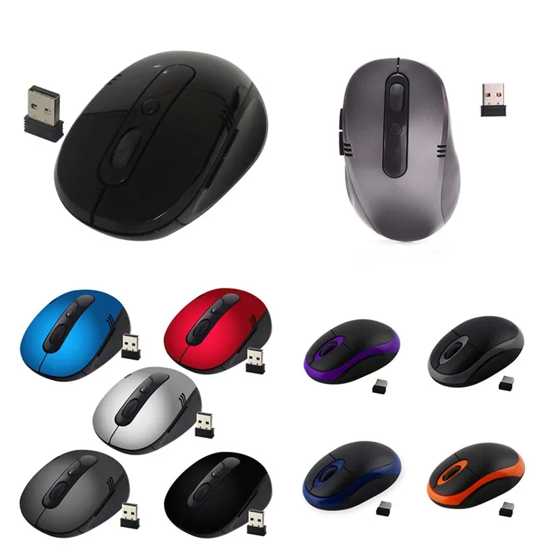 Портативная беспроводная оптическая мышь 2 4 ГГц + приемник USB 0 для ПК ноутбука