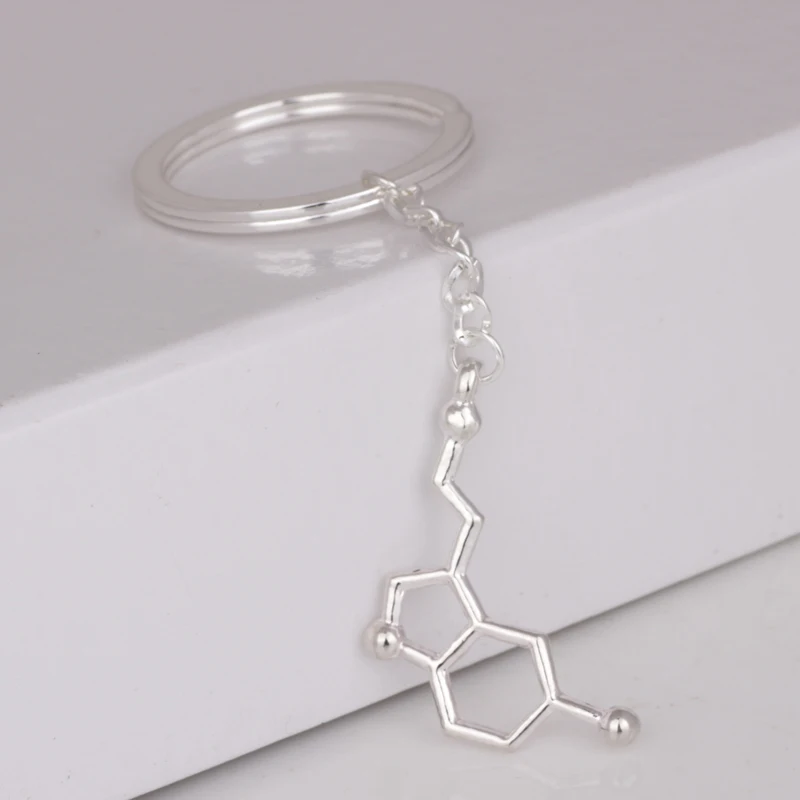 Брелок для ключей с надписью Love Dopamine модель 2016 года брелки Happiness и serotonin подарок
