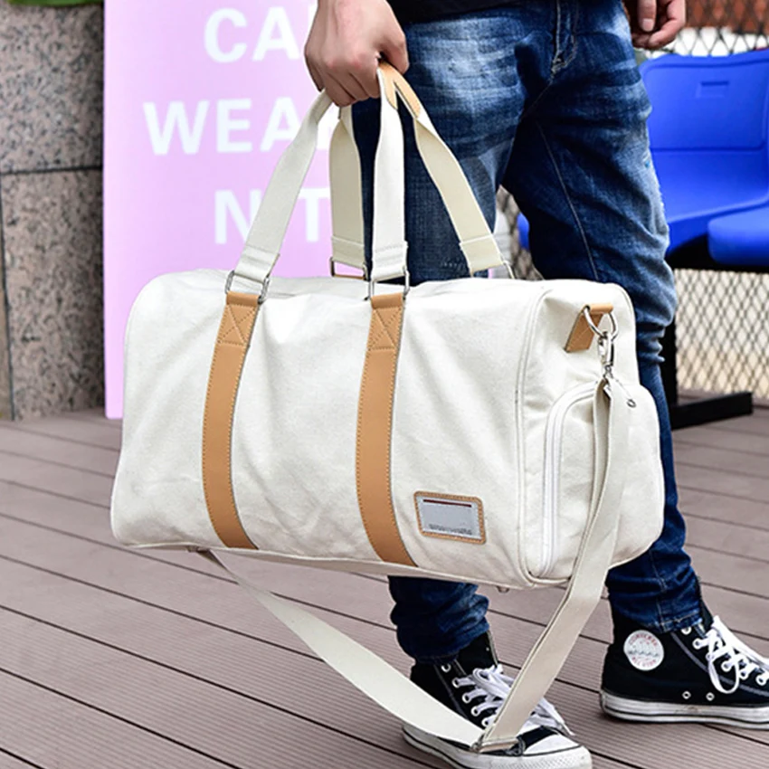 Multifunction Vintage Canvas Men's Travel Bags Carry on Luggage Women Large Tote Handbags for Clothes Shoes | Багаж и сумки