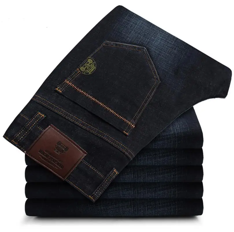 2016 бренд одежда мужская Джинсы Молнии Хлопок Плюс Размер 28 42 Повседневная Марка